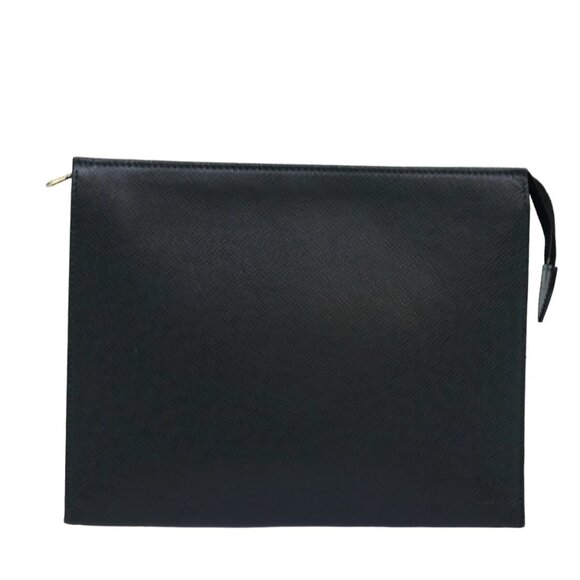 LOUIS VUITTON Taiga Pochette Voyage MM Clutch Bag Epicea LV Auth 75171 - Picture 2 of 16